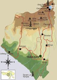 Peta Kabupaten Tabanan