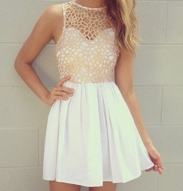 Charming White Mini Dress, Fashion for Spring and Summer Women World ...