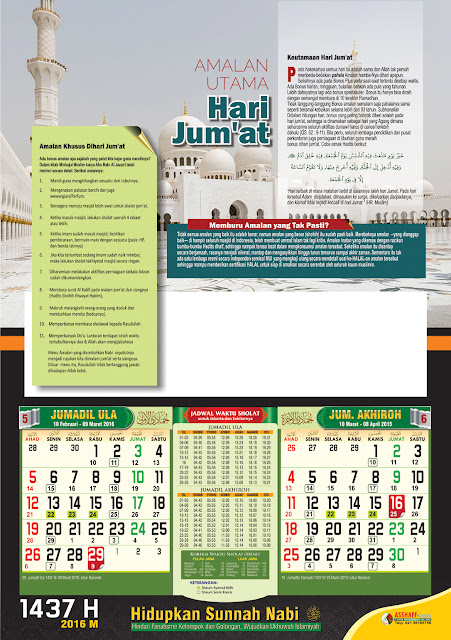 Asshaff Kreasi: Kalender Hijriyah 1437