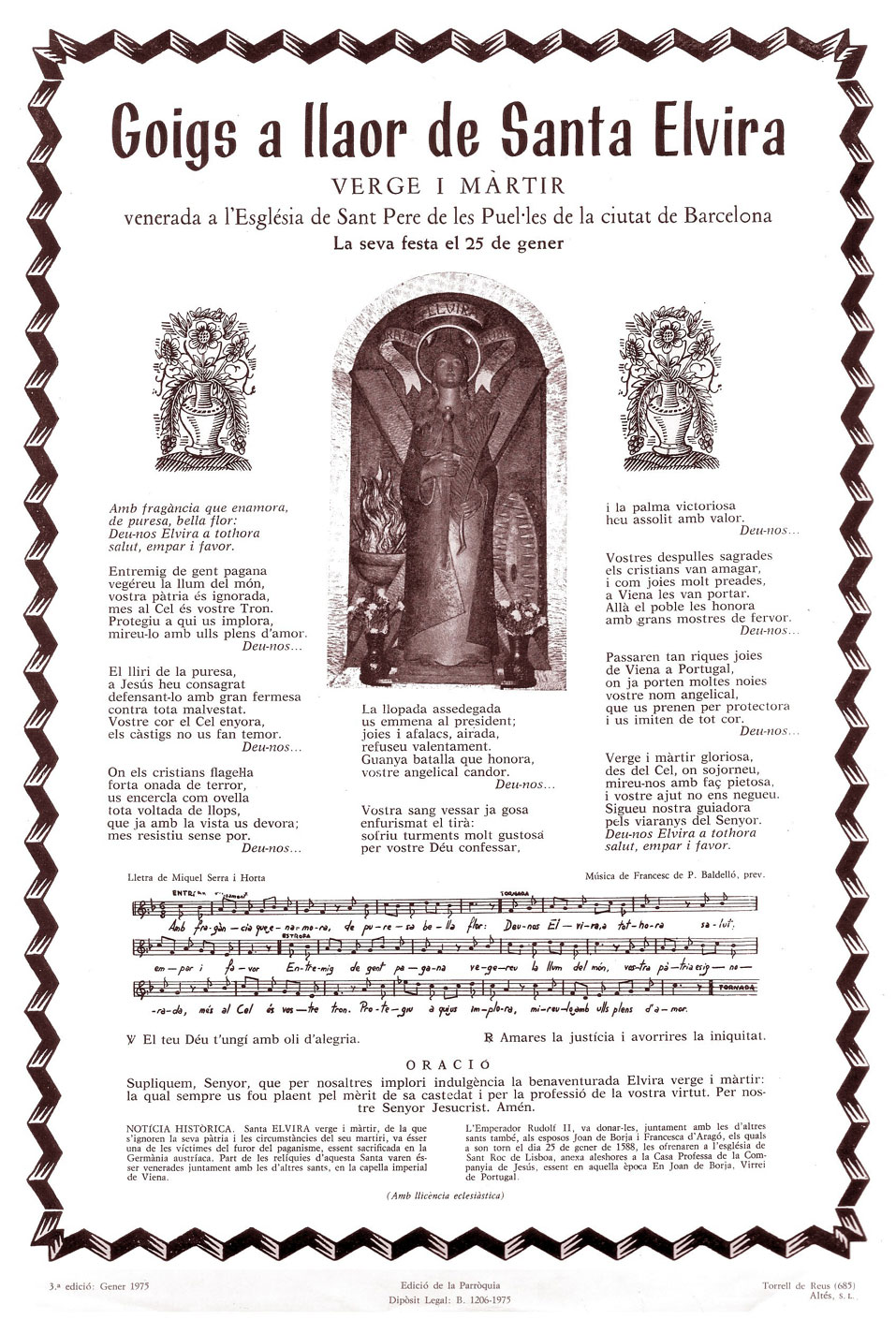 biblio goigs Goigs a santa Elvira,