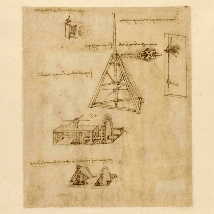 1,119 Pages Of Leonardo Da Vinci’s 'Codex Atlanticus' Are Now Available Online