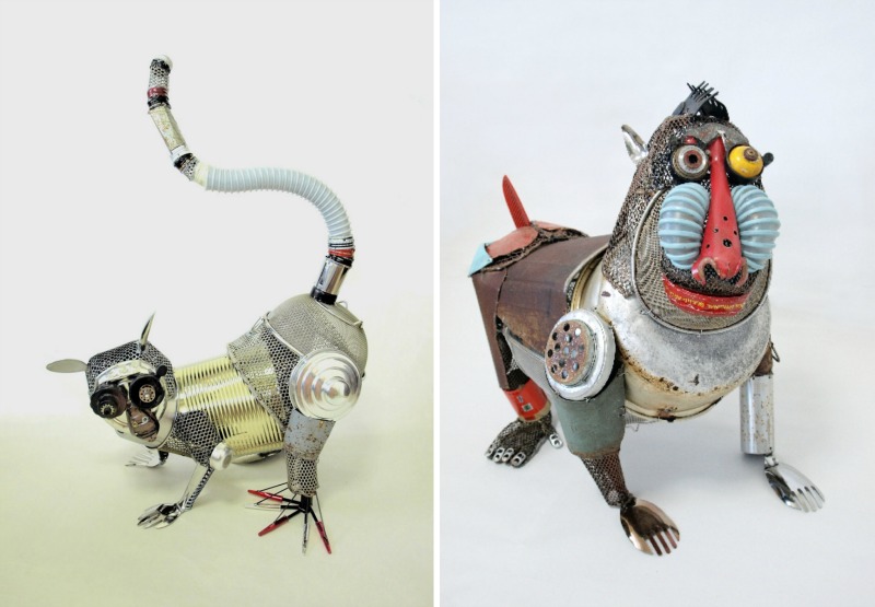 Animal Sculptures Made from Recycled Materials by Natsumi Tomita ...