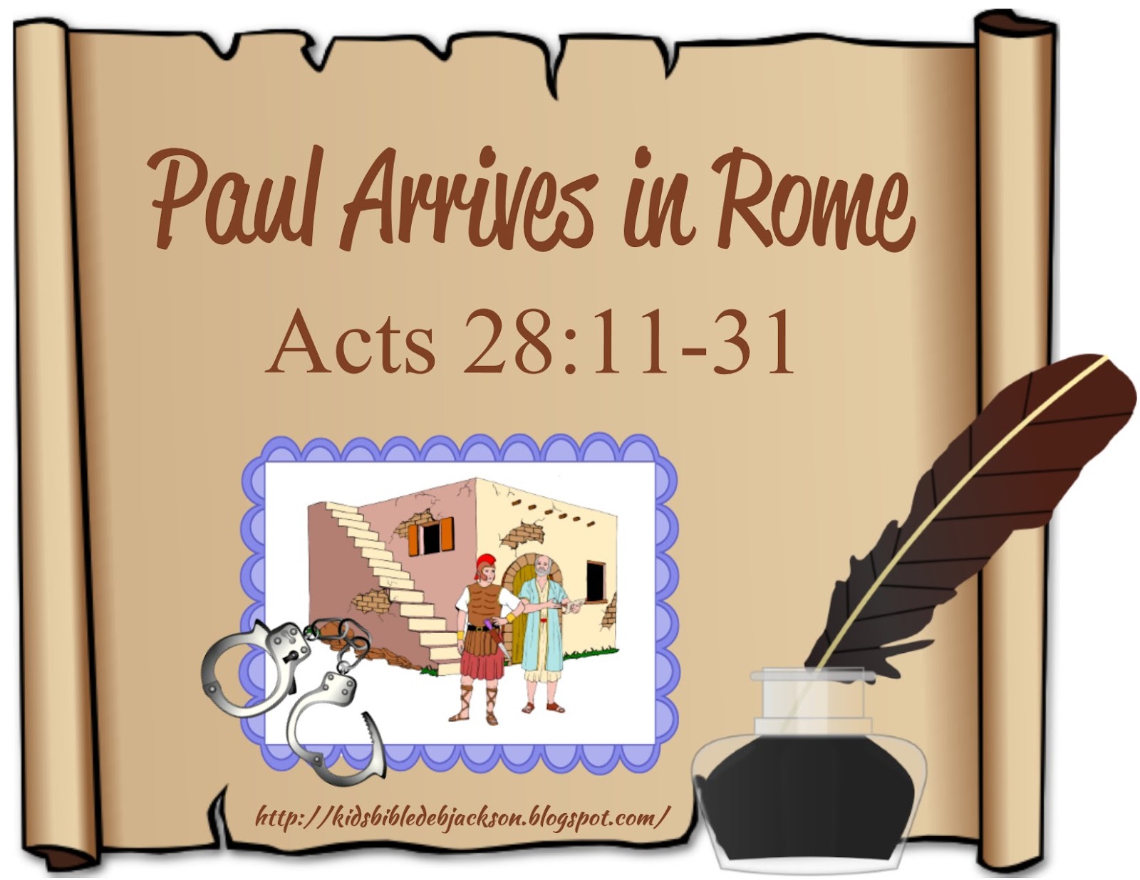 Bible Fun For Kids: Paul Arrives in Rome