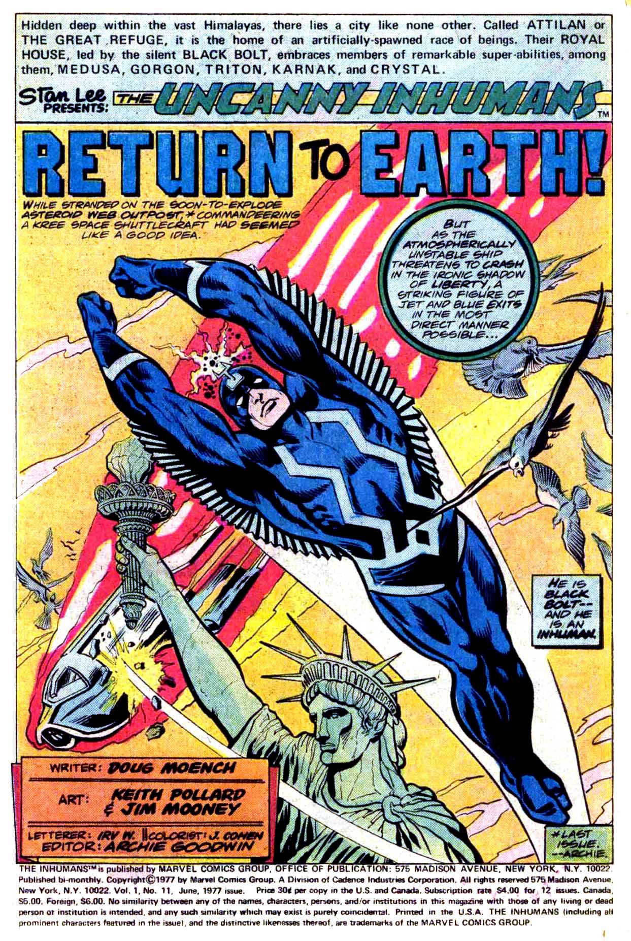 Read online Inhumans (1975) comic -  Issue #11 - 2