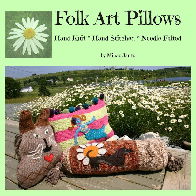 Folk Art Pillow Collection by Minaz Jantz