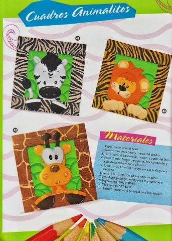 muñecos escolares en foami