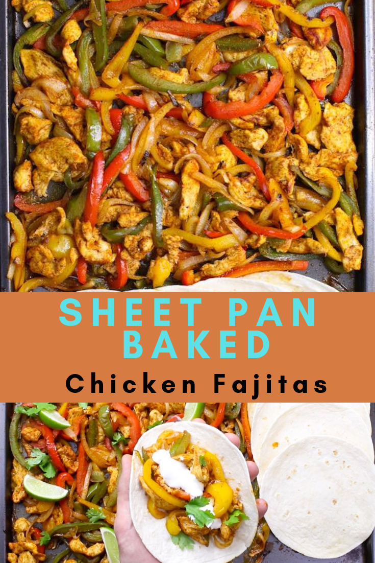 Sheet Pan Baked Chicken Fajitas