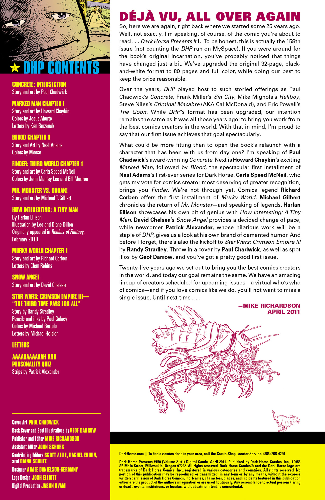 Read online Dark Horse Presents (2011) comic -  Issue #1 - 2