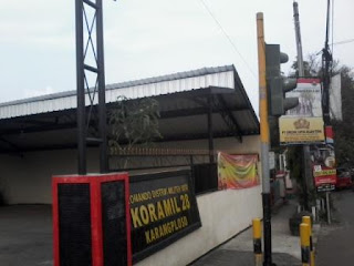 Kanopi besi CNP untuk parkiran di Koramil