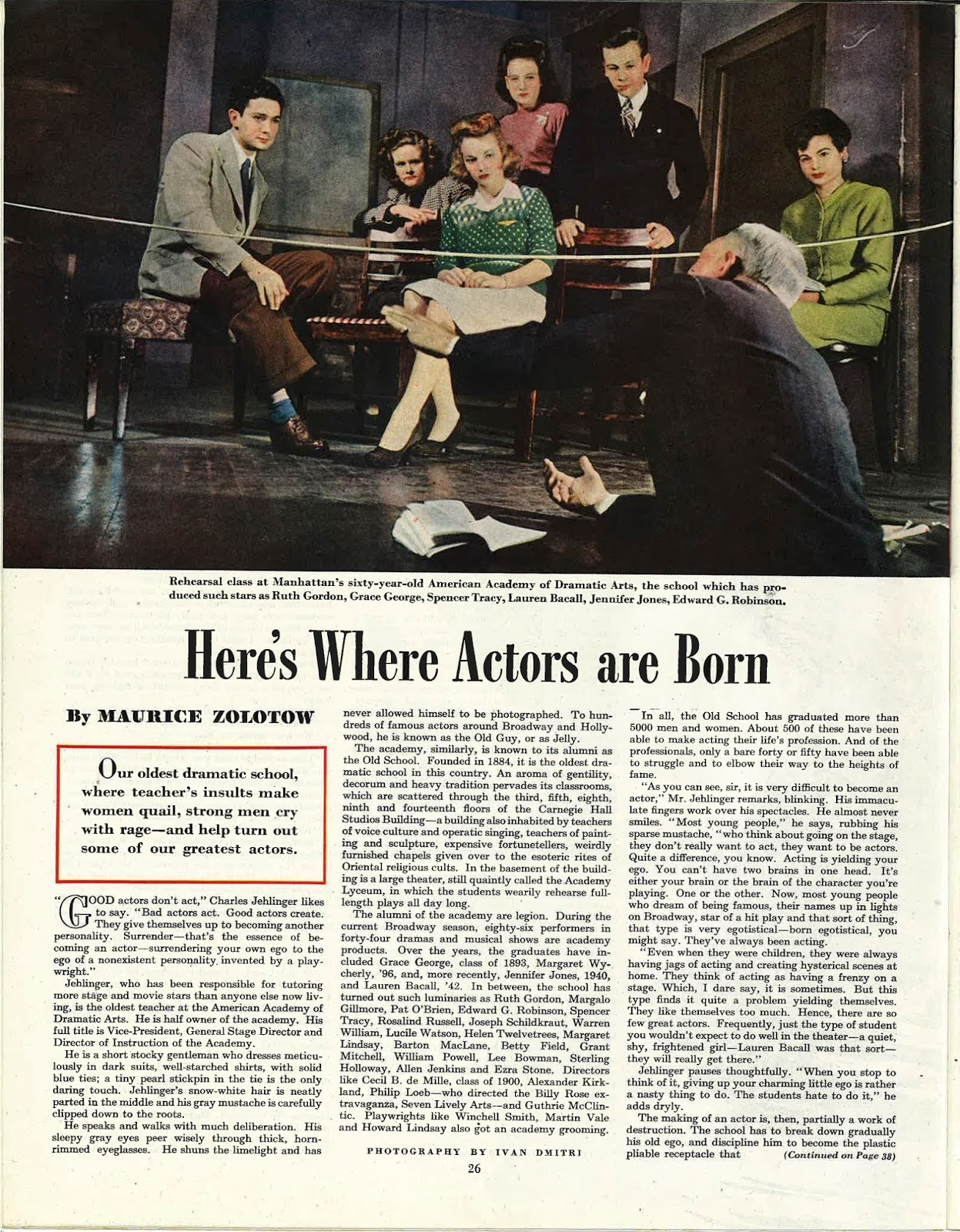 The Actors Work The BEST acting teacher you never heard of Charles