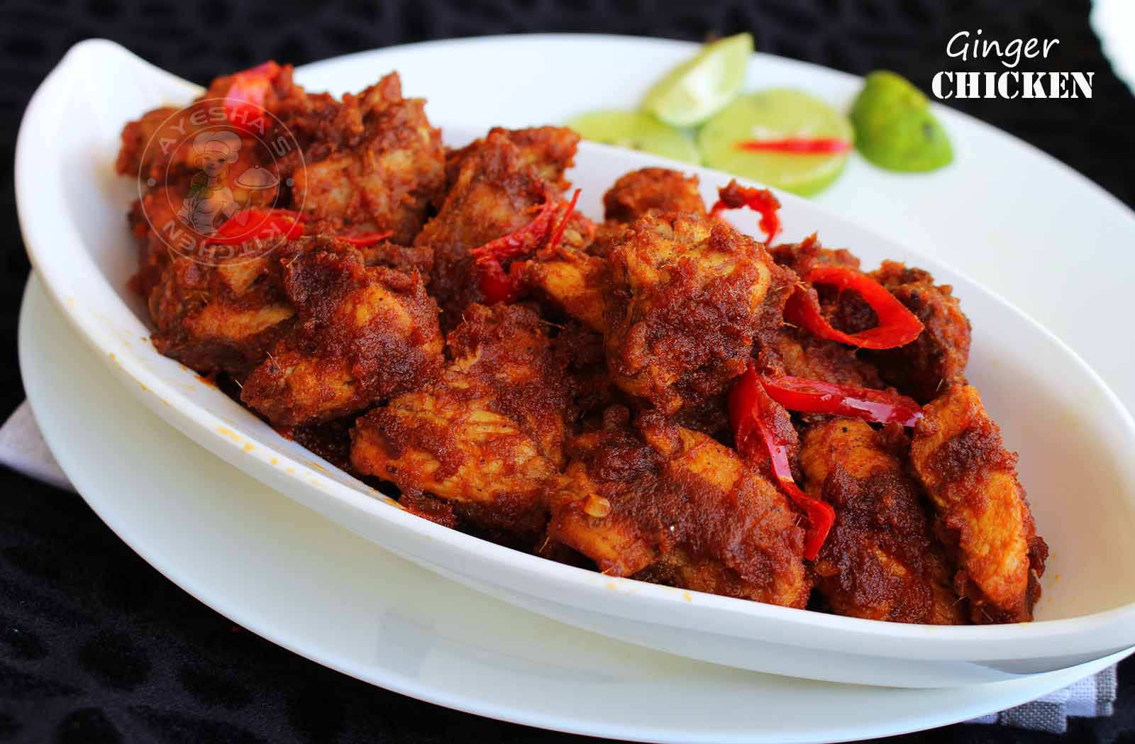 CHICKEN RECIPES GINGER CHICKEN DRY