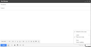 fitur fitur di menu compose gmail