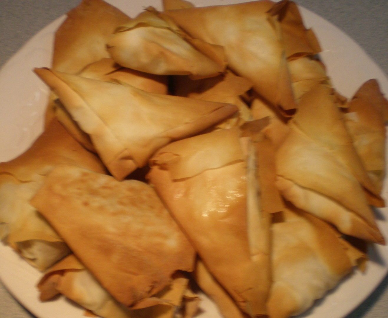 I'll give you a piece of my mind Phyllo Curried Vegetable Samosas