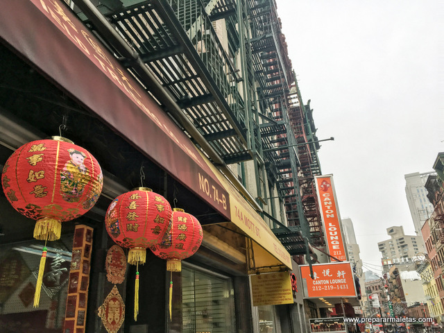 ruta por chinatown de nueva york