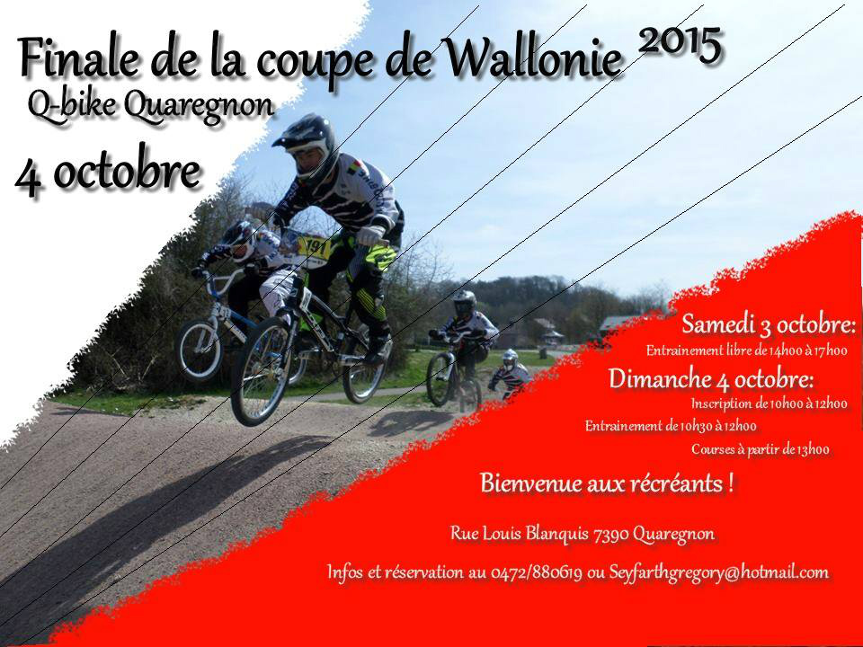 Finale de la Coupe de Wallonie ce 4 octobre 2015