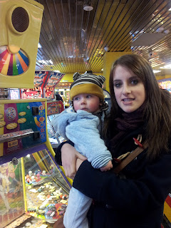 baby and aunty, arcade