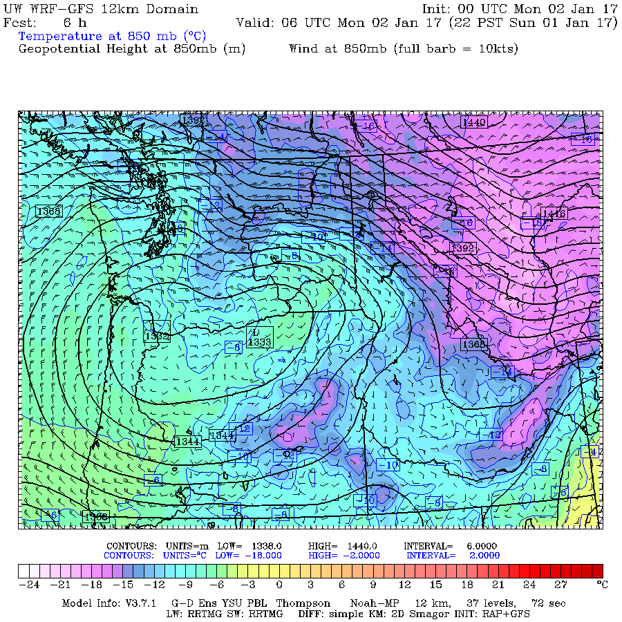 Cliff Mass Weather Blog Three Feet of Snow at Mission Ridge, Cold and