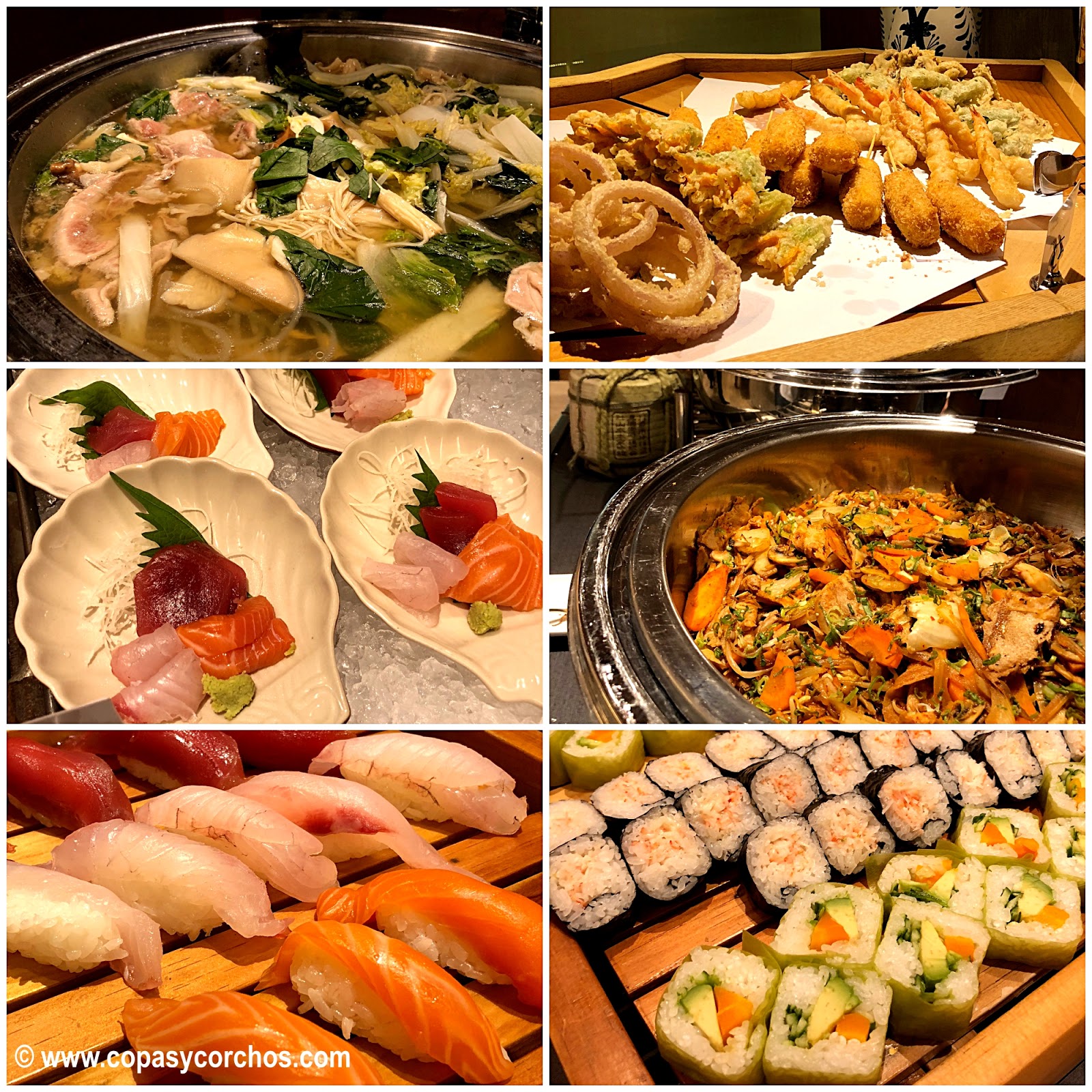 Entre Copas y Corchos: ¡Para disfrutar la cocina japonesa sin límites!  Nuevo Buffet Japonés en Yoshimi