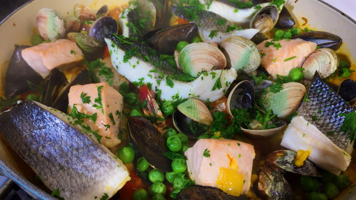 Seafood Paella Recipe