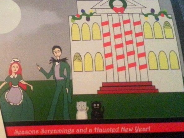 Nadia's Haunted Mansion Holiday Cards