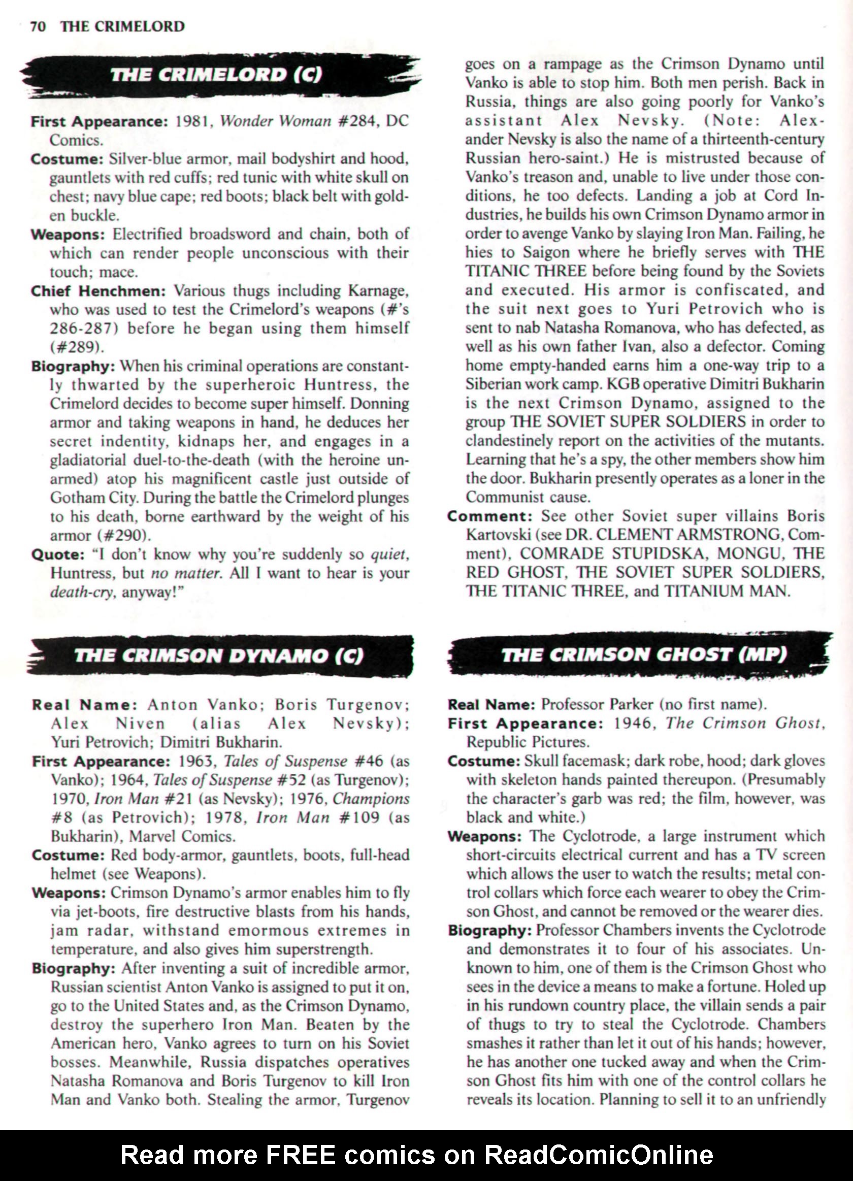 Read online The Encyclopedia of Super Villains comic -  Issue # TPB (Part 1) - 88