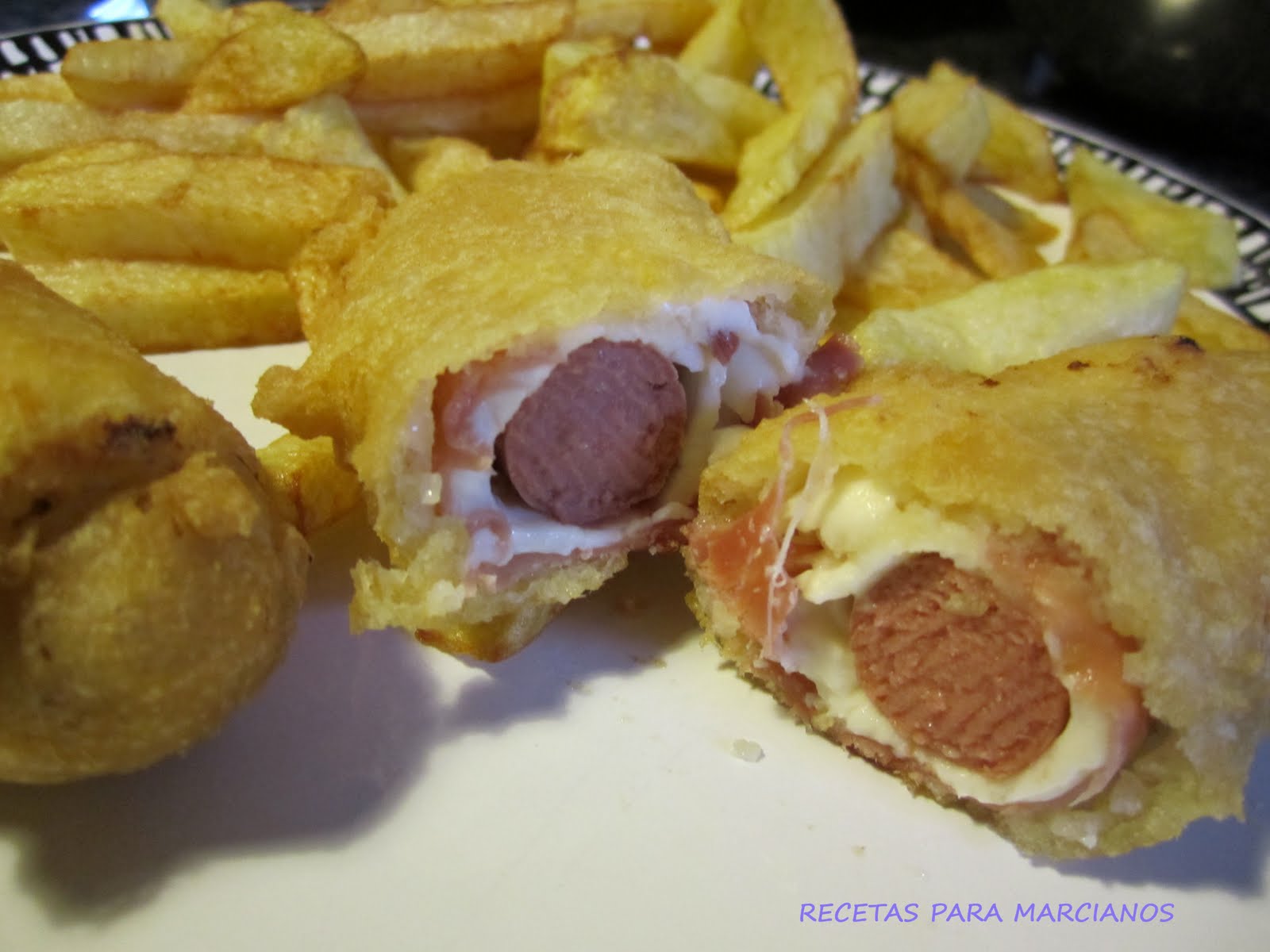 SALCHICHAS EMPANADAS Recetas para marcianos