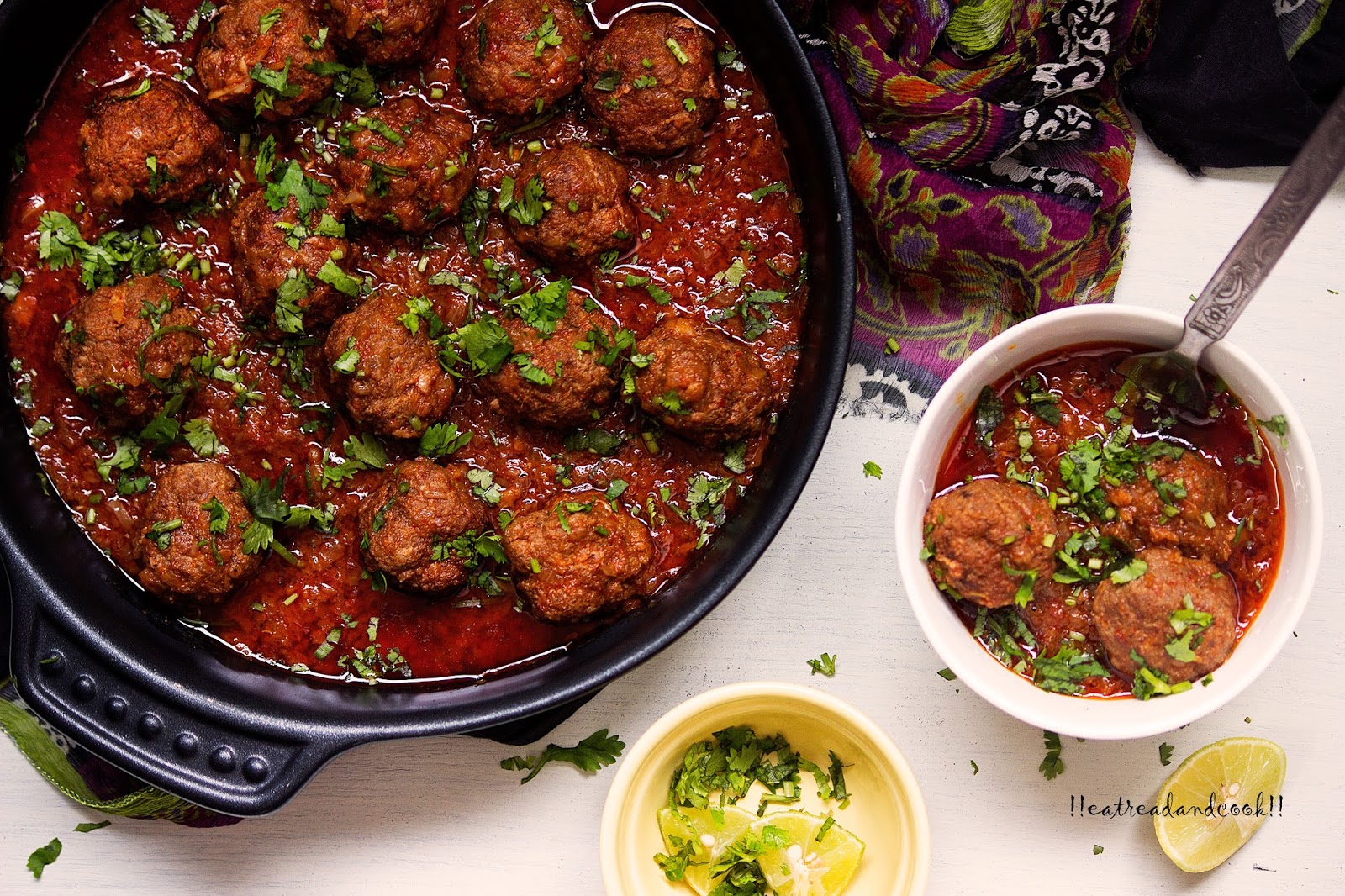 Afghani Meatballs Curry / Afghani Kofta Curry