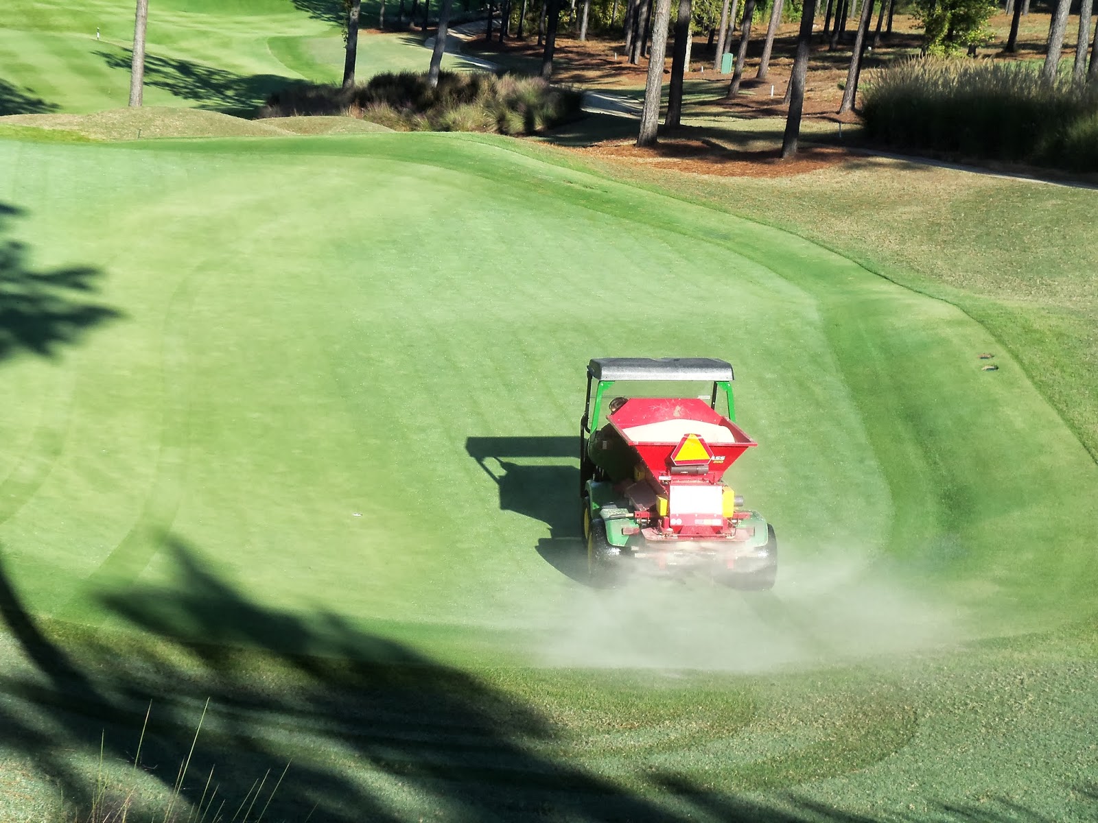 The Creek Club Golf Course Maintenance Light Dusting and Fertilizer