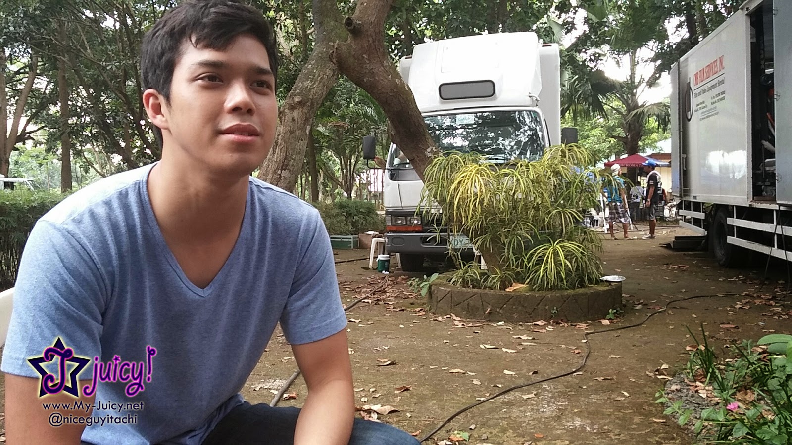 Elmo Magalona at the set of More Than Words