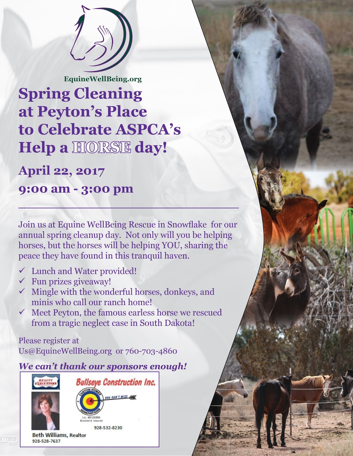 Equine WellBeing Rescue, Inc. ASPCA Help a Horse Day 42217