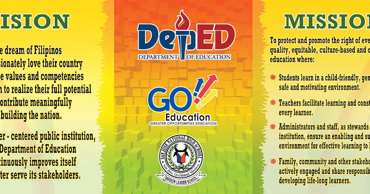 Department of Education Mission and Vision, Core Values