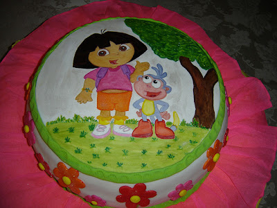 Dora the explorer birthday cake