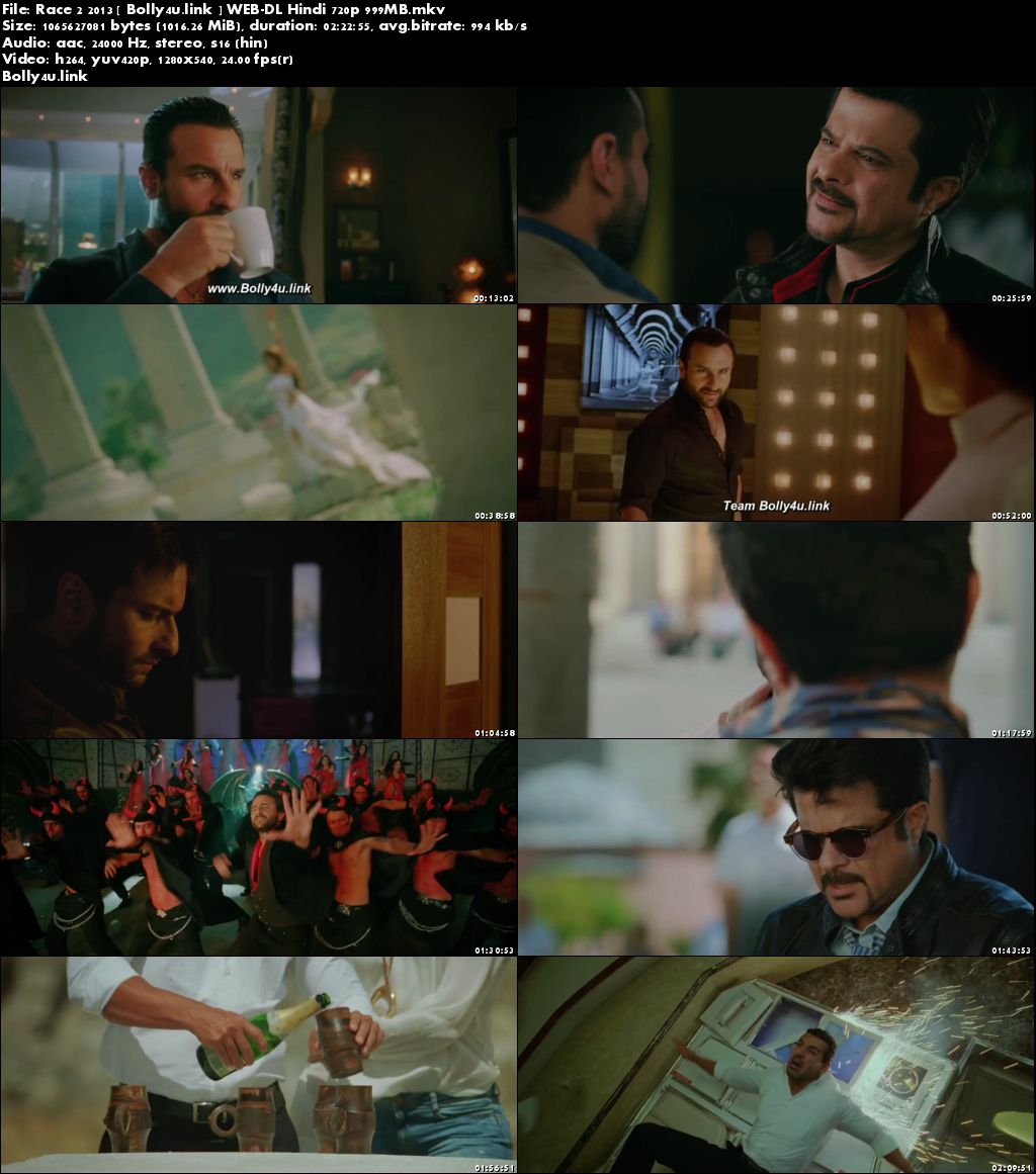 Race 2 2013 WEB-DL 999MB Full Hindi Movie Download 720p