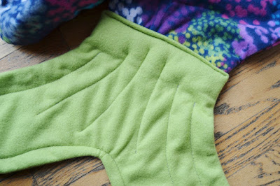 DIY Fleece Mermaid Tail Blanket, very inexpensive- by Over The Apple Tree