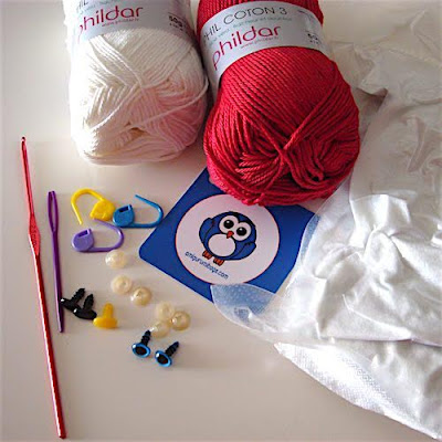 Kit amigurumi Caperucita roja