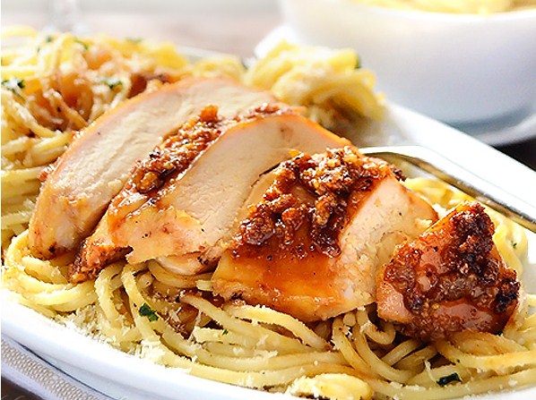 Garlic Butter Spaghetti and Chicken | Foodandcake789