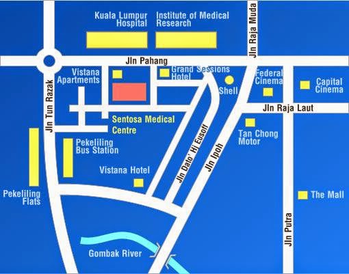 Sentosa Medical Centre location map
