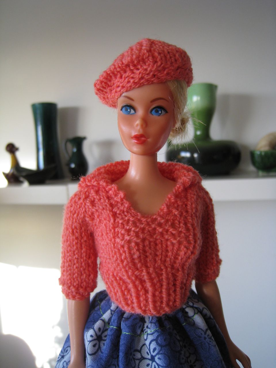 Best Barbie Knits New Pullover with Sailor Collar