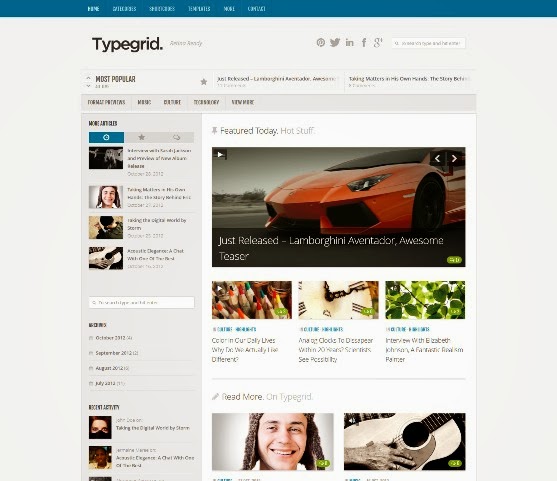 Type & Grids Responsive HTML5 Template