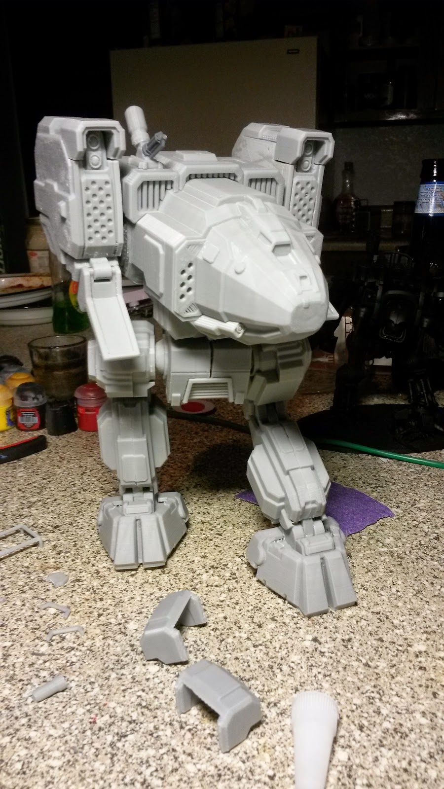 Myomer Dreams: Get Outta Here Stalker D: - 28mm Battletech Stalker