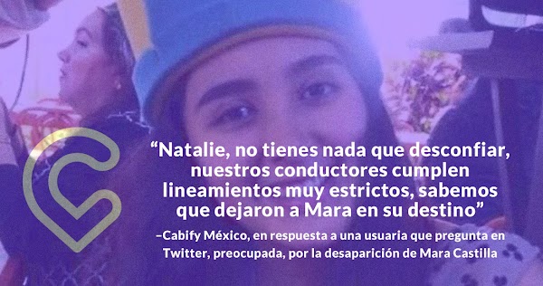 Fiscalía: Chofer violó a Mara y la estranguló; ¿Cabify indemnizará? La empresa enfrenta enojo social Fiscalía: Chofer violó a Mara y la estranguló; ¿Cabify indemnizará? La empresa enfrenta enojo social