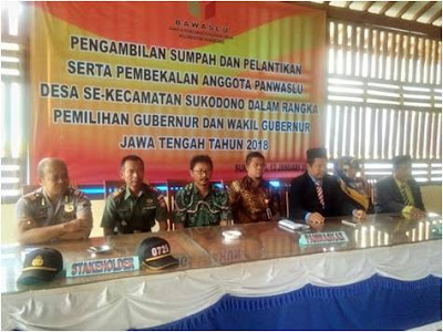 PELANTIKAN PANWASLU DESA / PENGAWAS PEMILU LAPANGAN (PPL)  SUKODONO