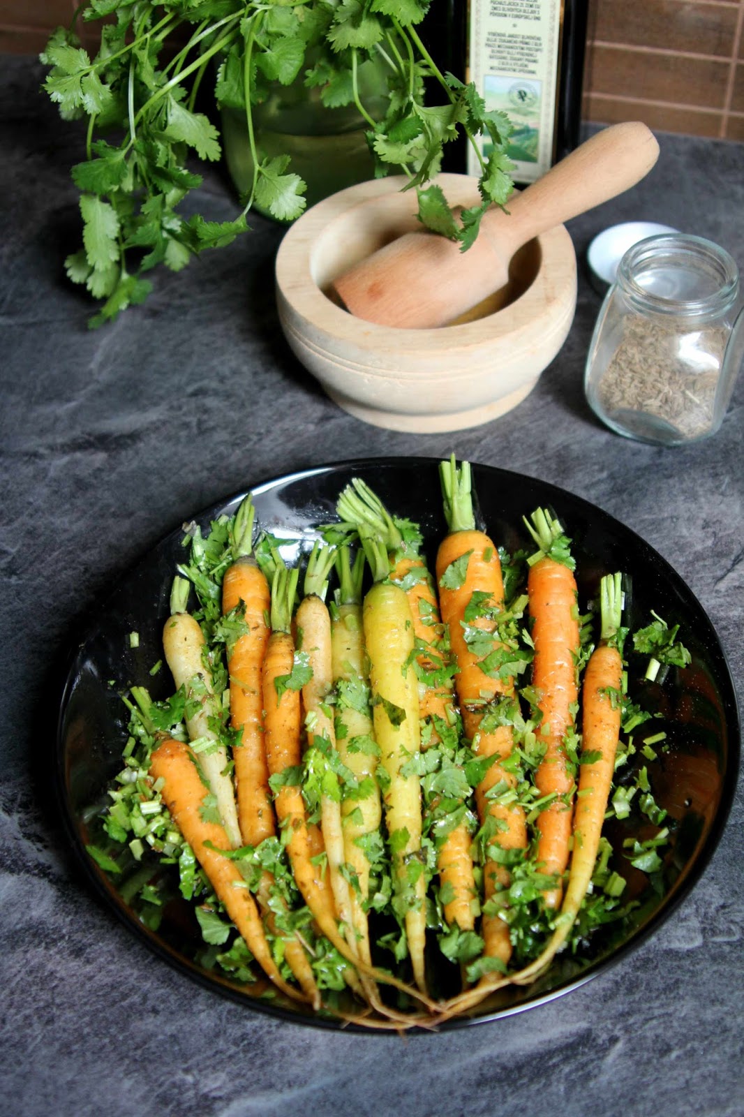 healthy cilantrocumin roasted carrots