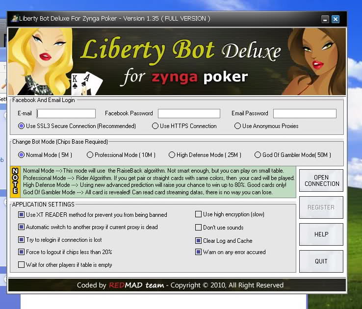 zynga facebook poker connect bot