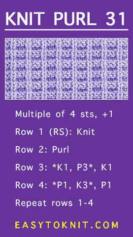 #HowToKnit the Ridge Rib stitch. Just Knit and Purl #easytoknit
