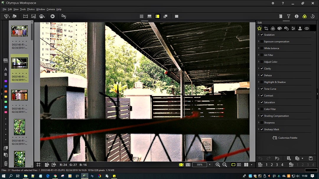 Olympus Workspace - Editing Film-Scan JPEG Images