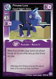 My Little Pony Princess Luna, Good Night's Sleep The Crystal Games CCG Card