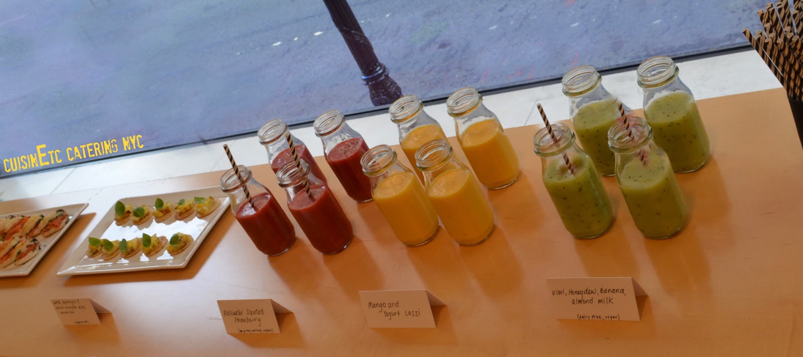 a culinary journey via catering Manhattan Breakfast Hors D