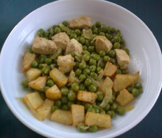 Guisantes Salteados con Tofu