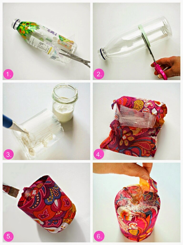 Thoughtful Types How to turn a plastic bottle into a plant pot